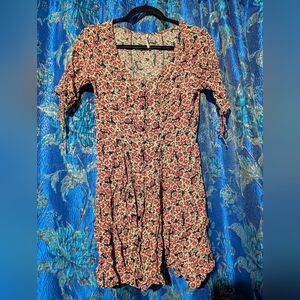 Free People Button Corset Dress